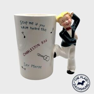 Vintage Roaring 20’s Mug with Dancing Figure Handle